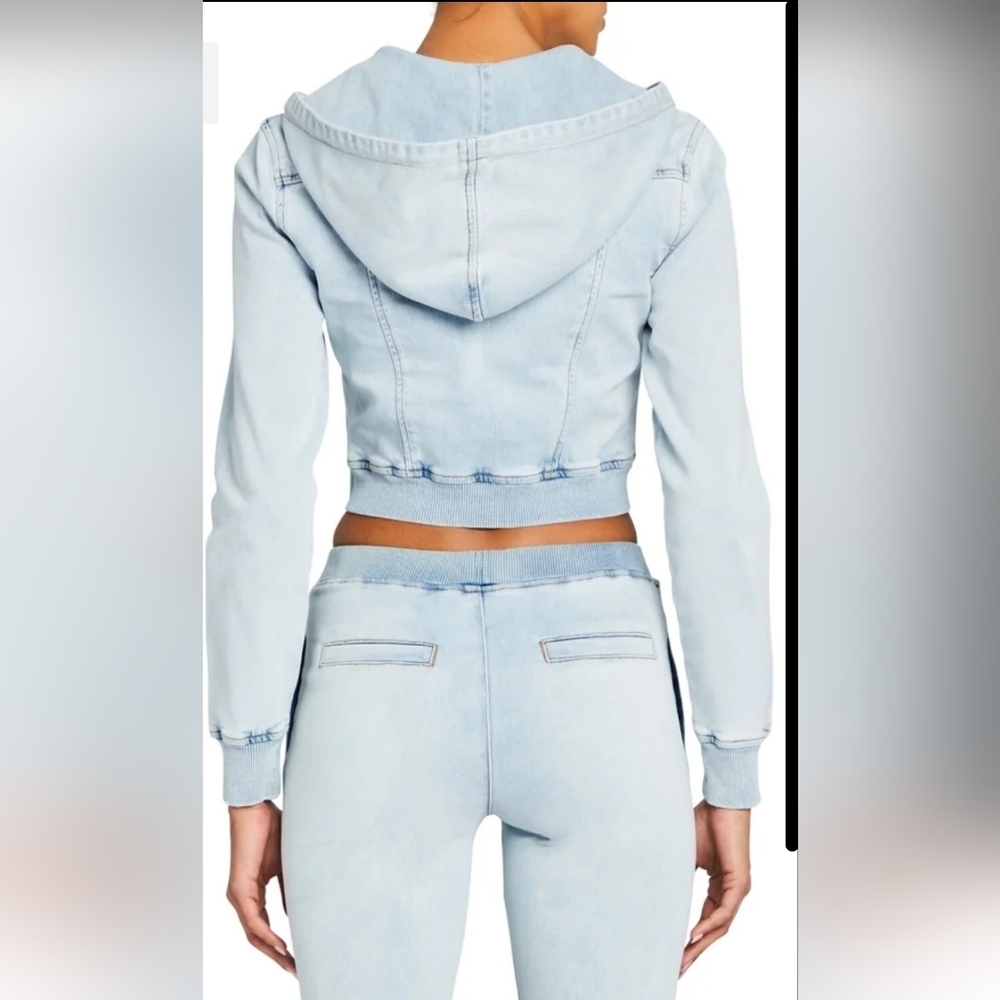 Ser.o.ya Edith Terry Cropped Hoodie size S - Picture 9 of 10